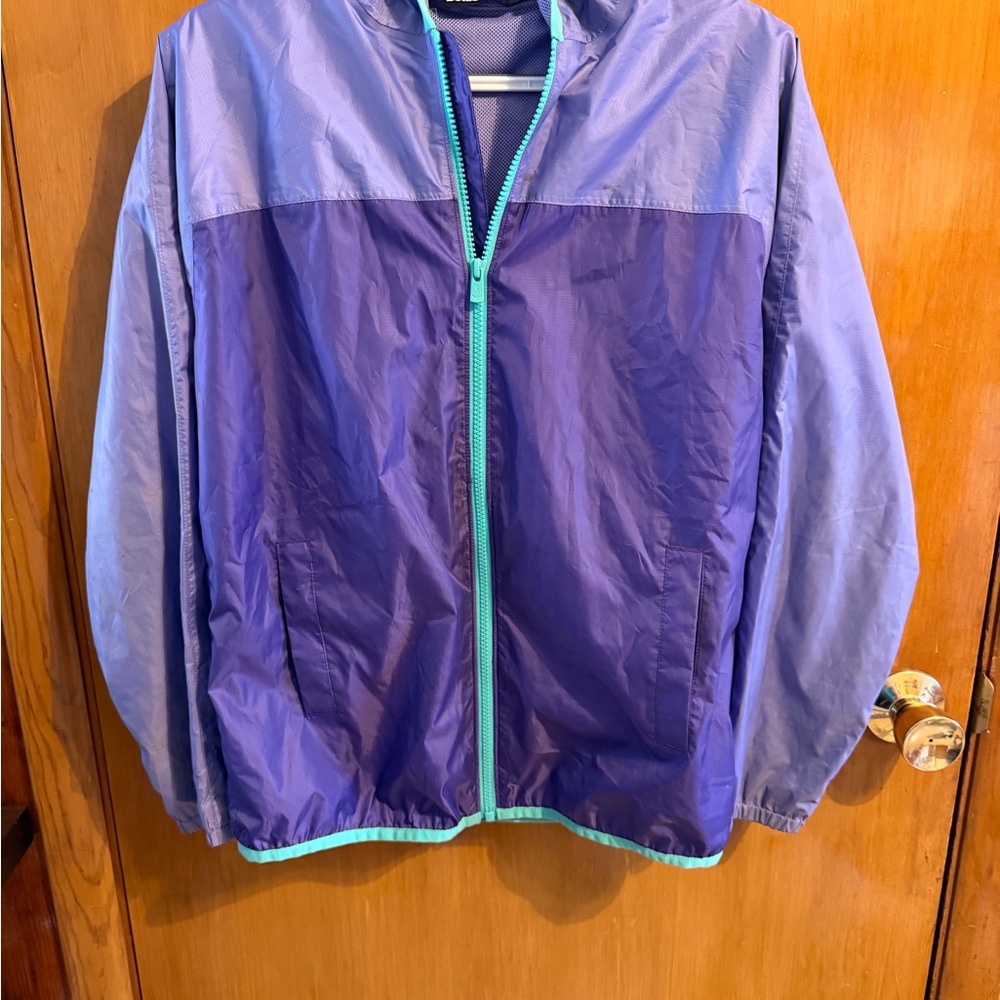 Kids Raincoat in Purple and teal